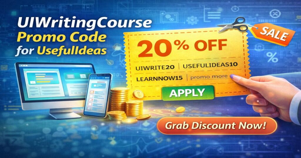 UIWritingCourse Promo Code for usefulideas net
