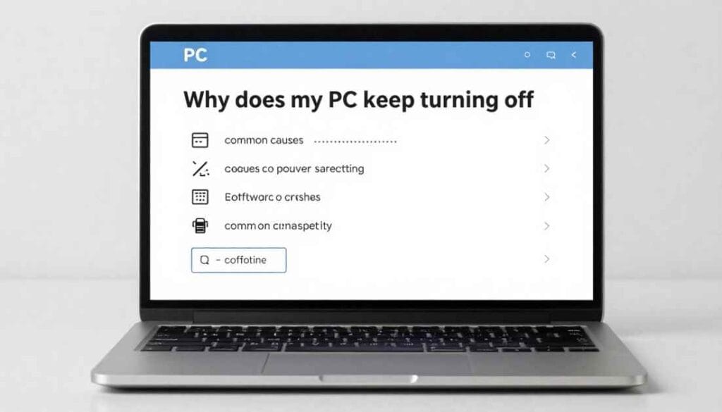 why does my pc keep turning off