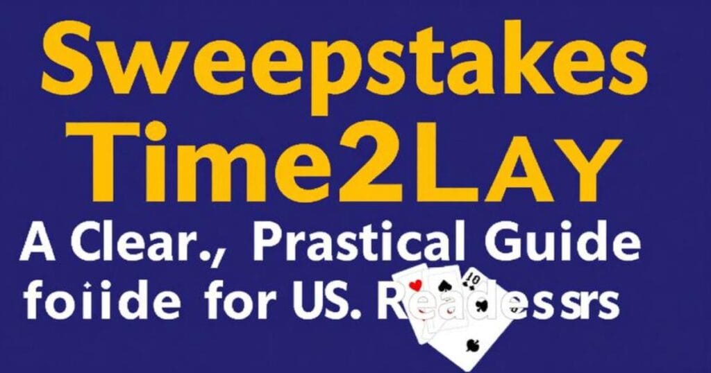 Sweepstakes Casino Time2Play