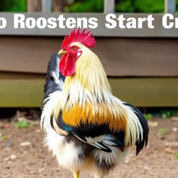 when do roosters start crowing