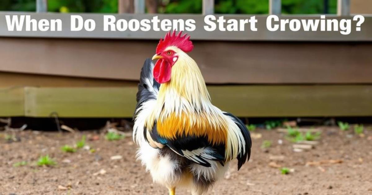 when do roosters start crowing