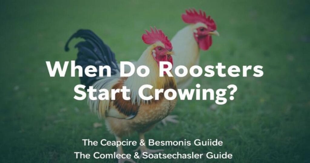 when do roosters start crowing