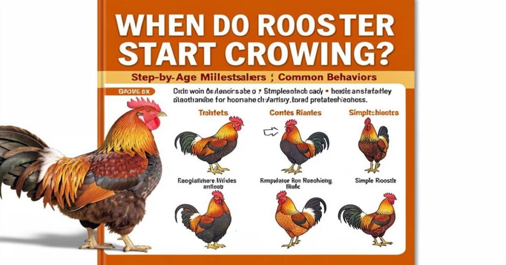 when do roosters start crowing