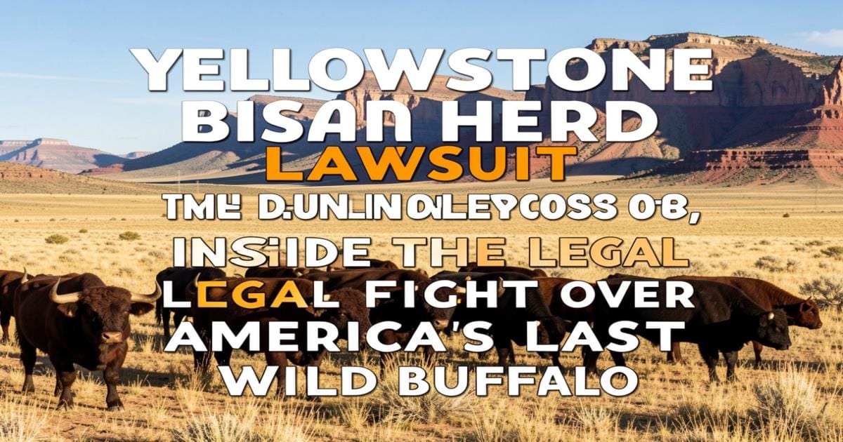 yellowstone bison herd lawsuit